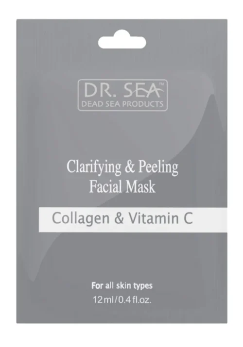 Dr SEA Skaidrinanti ir šveičiamoji veido kaukė su vitaminu C - 12 ml