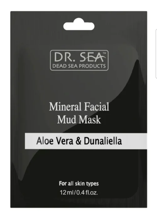 Dr.SEA Mineralinė veido purvo kaukė su alavijais ir dunaliella-12 ml
