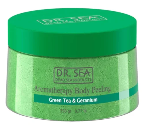 Dr. SEA Aromaterapinis kūno šveitimas - Green Tea & Geranium - 350 gr
