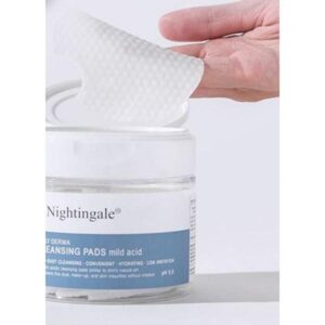 Makiažo valymo padeliai Nightingale Derma Acid, 70 padelių NIG29187