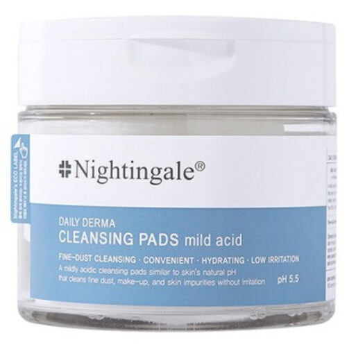 Makiažo valymo padeliai Nightingale Derma Acid, 70 padelių NIG29187